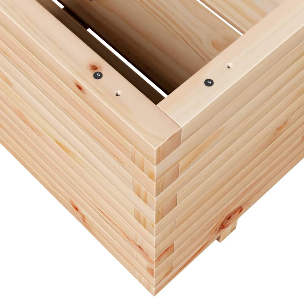 vidaXL Ζαρντινιέρα Κήπου 90x60x49,5 εκ από Μασίφ Ξύλο Πεύκου