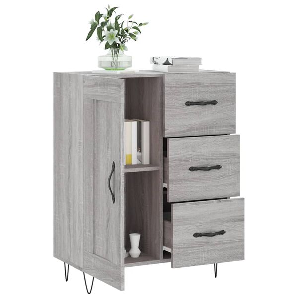 vidaXL Ντουλάπι Γκρι Sonoma 69,5 x 34 x 90 εκ. από Επεξεργασμένο Ξύλο