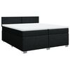 vidaXL &Kappa;&rho;&epsilon;&beta;ά&tau;&iota; Boxspring &mu;&epsilon; &Sigma;&tau;&rho;ώ&mu;&alpha; &Mu;&alpha;ύ&rho;&omicron; 200x200 &epsilon;&kappa;. &Upsilon;&phi;&alpha;&sigma;&mu;ά&tau;&iota;&nu;&omicron;