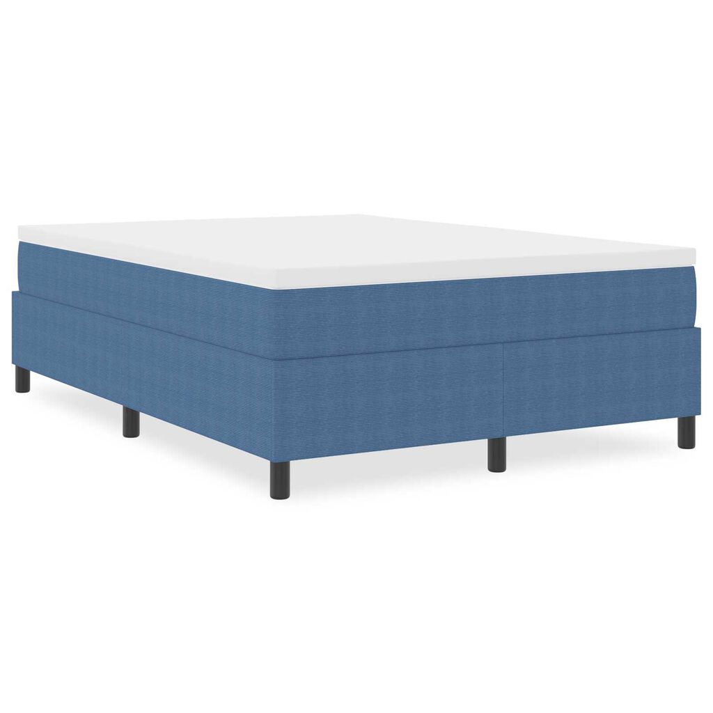 vidaXL Κρεβάτι με ελατήρια Μπλε 160 x 200 cm Βελούδο