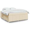 vidaXL &Kappa;&rho;&epsilon;&beta;ά&tau;&iota; Boxspring &mu;&epsilon; &Sigma;&tau;&rho;ώ&mu;&alpha; &Kappa;&rho;&epsilon;&mu; 180x200 &epsilon;&kappa;. &Upsilon;&phi;&alpha;&sigma;&mu;ά&tau;&iota;&nu;&omicron;