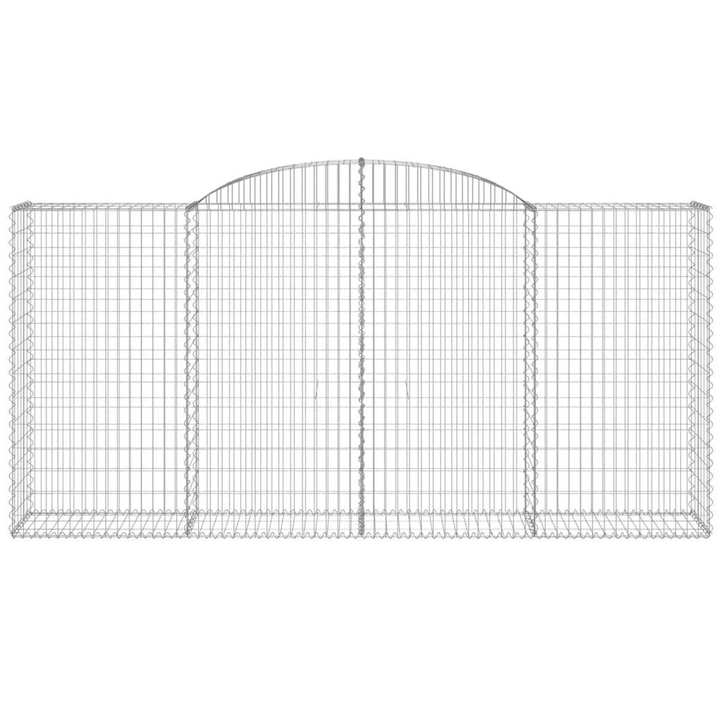vidaXL Συρματοκιβώτια Τοξωτά 11 τεμ. 300x50x140/160 εκ. Γαλβαν. Ατσάλι