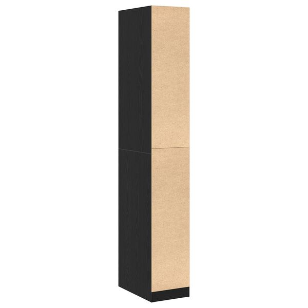 vidaXL Ντουλάπα Μαύρου Δρυός - 30x50x200 εκ., Φτιαγμένη από Επεξεργασμένο Ξύλο