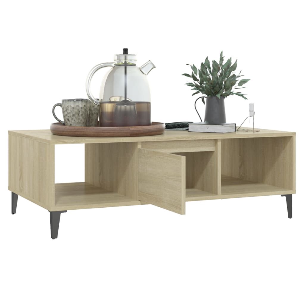 vidaXL Τραπεζάκι Σαλονιού Sonoma Δρυς 103,5x60x35 εκ. από Επεξ. Ξύλο