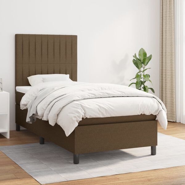 vidaXL &Kappa;&rho;&epsilon;&beta;ά&tau;&iota; Boxspring &mu;&epsilon; &Sigma;&tau;&rho;ώ&mu;&alpha; &Sigma;&kappa;&omicron;ύ&rho;&omicron; &Kappa;&alpha;&phi;έ 80x200 &epsilon;&kappa;. &Upsilon;&phi;&alpha;&sigma;&mu;ά&tau;&iota;&nu;&omicron;
