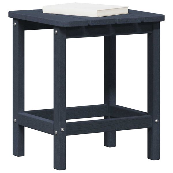 vidaXL Τραπέζι Adirondack Ναυτικό Μπλε 38x38x46 εκ. HDPE