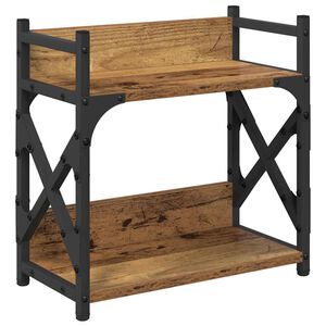 vidaXL Σταντ Εκτυπωτή Παλιό Ξύλο 40 x 20 x 40 εκ Επεξεργασμένο ξύλο