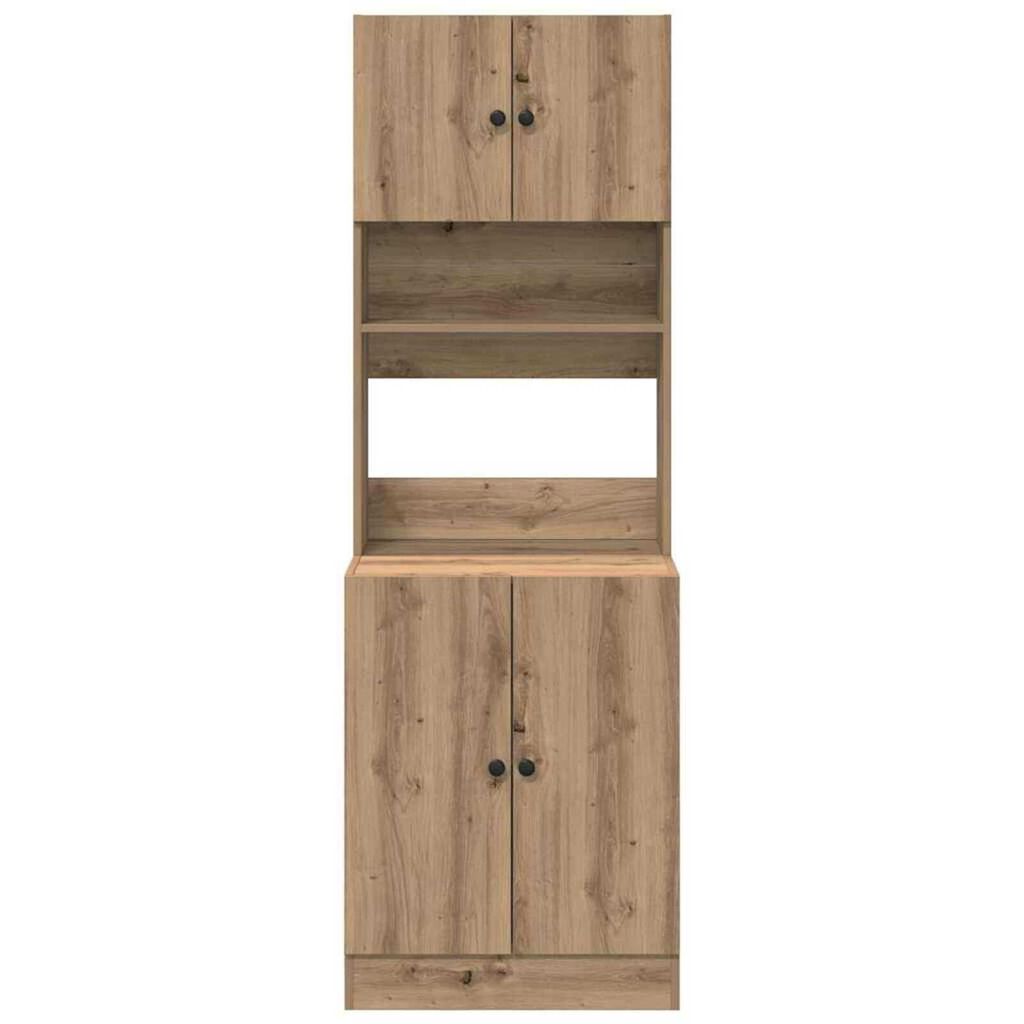 vidaXL Ντουλάπα Κουζίνας με ράφι artisan δρυς 60 x 50 x 180 εκ