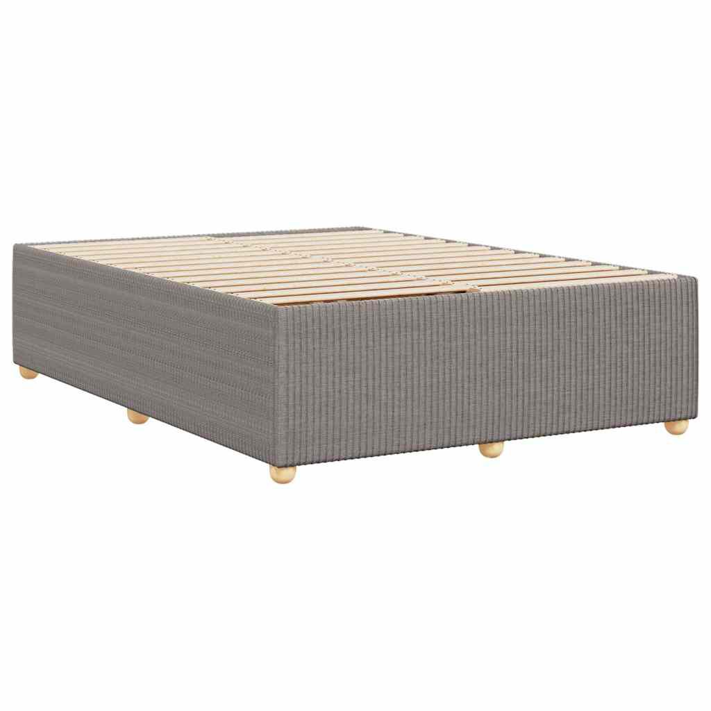 vidaXL Σκελετός Κρεβατιού Χωρίς Στρώμα Taupe 160x200 εκ. Υφασμάτινο