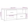 vidaXL Έπιπλο Τηλεόρασης Γκρι Sonoma 100x35x40 εκ. από Επεξεργ. Ξύλο