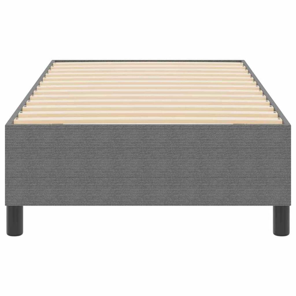 vidaXL Κρεβάτι με ελατήρια Ανοιχτό γκρι 80 x 200 cm Βελούδο