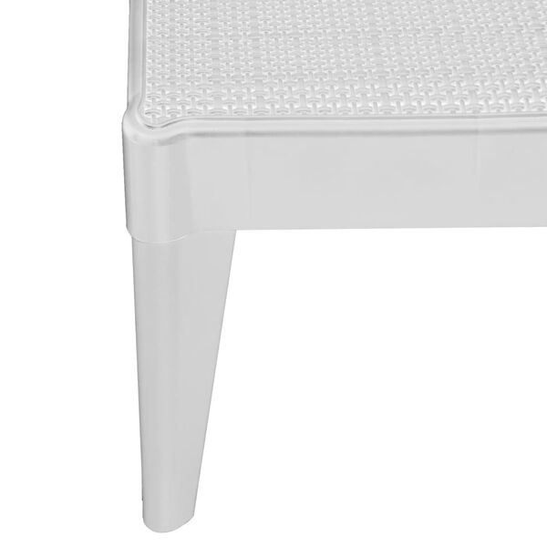 vidaXL Ξαπλώστρα Λευκή 186 x 60 x 29 από Πολυπροπυλένιο