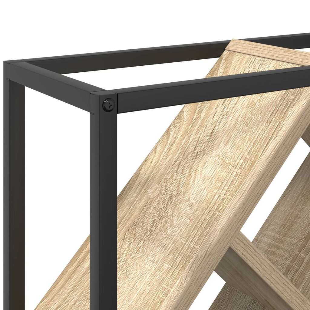 vidaXL Ράφι κρασιών Sonoma Oak 51x18x52,5 εκ. Κατασκευασμένο από ξύλο με επεξεργασία