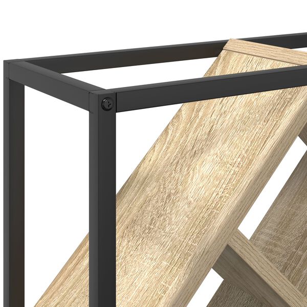 vidaXL Ράφι κρασιών Sonoma Oak 51x18x52,5 εκ. Κατασκευασμένο από ξύλο με επεξεργασία