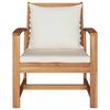 vidaXL Καρέκλες Κήπου 2 pcs Φυσικό 60 x 65 x 76.5 εκ Μασίφ ξύλο teak