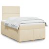 vidaXL &Kappa;&rho;&epsilon;&beta;ά&tau;&iota; Boxspring &mu;&epsilon; &Sigma;&tau;&rho;ώ&mu;&alpha; &Kappa;&rho;&epsilon;&mu; 120x190 &epsilon;&kappa;. &Upsilon;&phi;&alpha;&sigma;&mu;ά&tau;&iota;&nu;&omicron;