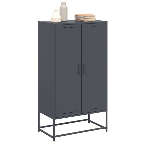 vidaXL Ντουλάπι Ανθρακί 68,5x38,5x123,5 εκ. από Ατσάλι