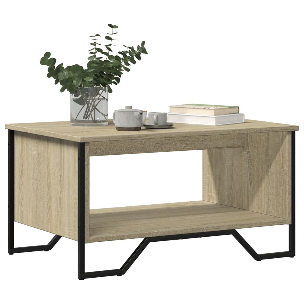 vidaXL Τραπεζάκι Σαλονιού Sonoma Δρυς 75x51x40 εκ. Επεξεργασμένο Ξύλο