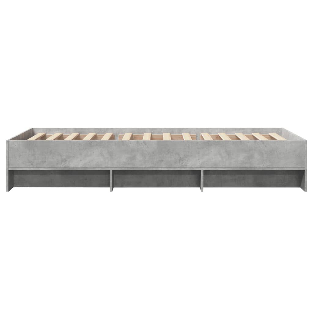 vidaXL Πλαίσιο Κρεβατιού Γκρι Sonoma 90x200 εκ. Επεξεργασμένο Ξύλο