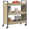 vidaXL Τρόλεϊ Κουζίνας Sonoma Δρυς 70x30x82 εκ. από Επεξεργασμένο Ξύλο
