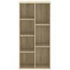 vidaXL Βιβλιοθήκη Sonoma Δρυς 50x25x105 εκ. από Επεξεργασμένο Ξύλο