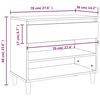 vidaXL Παπουτσοθήκη Γυαλιστερή Λευκή 70x36x60 εκ. Επεξεργασμένο Ξύλο