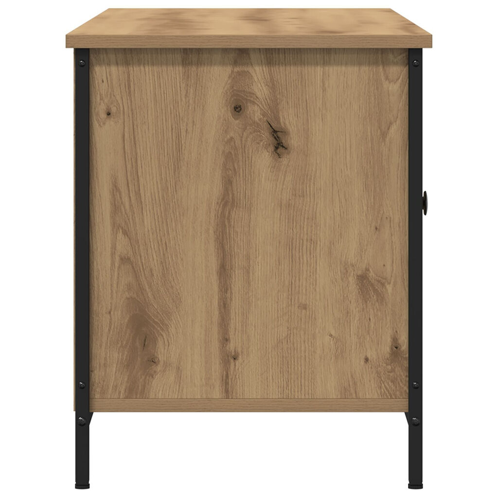 vidaXL Επιπλο τηλεόρασης Artisan Oak 100x40x50 εκ. Επεξεργασμένο ξύλο και χάλυβας
