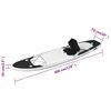 vidaXL Σανίδα SUP Φουσκωτή Σετ Μαύρη 300 x 76 x 10 εκ.