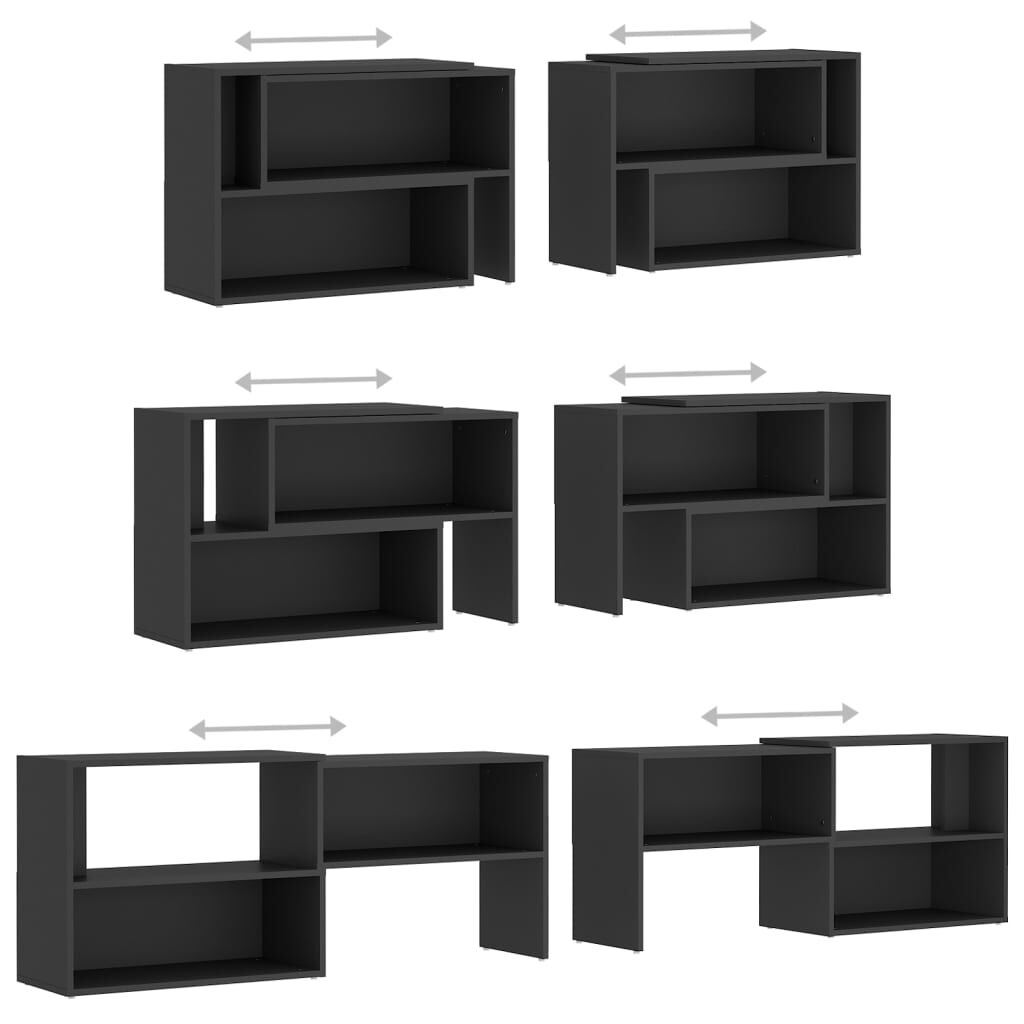 vidaXL Έπιπλο Τηλεόρασης Γκρι 149 x 30 x 52 εκ. από Επεξ. Ξύλο