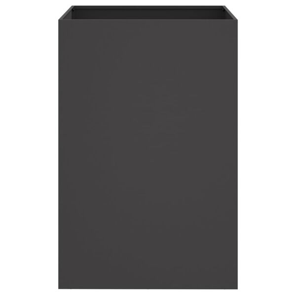 vidaXL Ζαρντινιέρα Μαύρη 52x48x75 εκ. από Χάλυβα