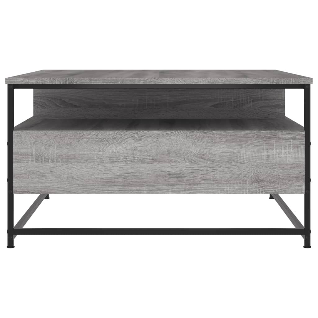 vidaXL Τραπεζάκι Σαλονιού Γκρι Sonoma 80 x 80 x 45 εκ. Επεξεργ. Ξύλο