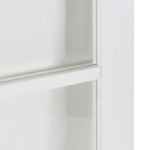 vidaXL Συρόμενη Πόρτα Λευκό 78 x 232 cm Ξύλο και μέταλλο