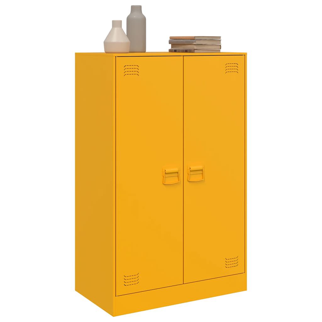 vidaXL Ντουλάπι Μουσταρδί 67 x 39 x 107 εκ. από Ατσάλι