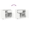 vidaXL Συρταριέρα με Συρτάρια Λευκή 71x35x65 εκ. από Επεξ. Ξύλο