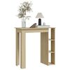 vidaXL Τραπέζι Κονσόλα με Ράφι Sonoma Δρυς 102x50x103,5εκ Επεξ. Ξύλο