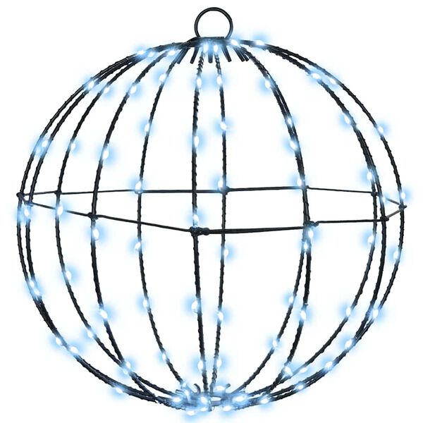 vidaXL &Mu;&pi;ά&lambda;&alpha; &mu;&epsilon; 192 LED 2 pcs &Psi;&upsilon;&chi;&rho;ό &lambda;&epsilon;&upsilon;&kappa;ό 31,5 x 31,5 x 32 &epsilon;&kappa; &Mu;έ&tau;&alpha;&lambda;&lambda;&omicron;