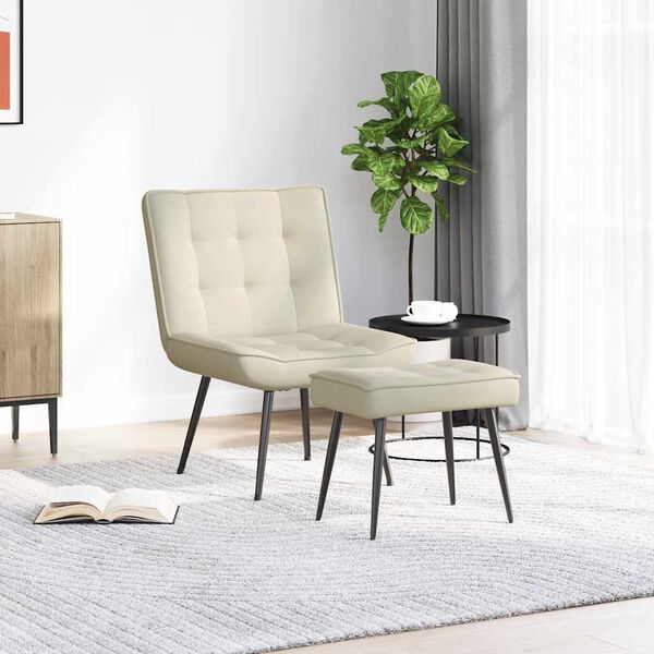 vidaXL &Kappa;&alpha;&rho;έ&kappa;&lambda;&alpha; &chi;&alpha;&lambda;ά&rho;&omega;&sigma;&eta;&sigmaf; &mu;&epsilon; &sigma;&kappa;&alpha;&mu;&pi;ό Cream Velvet