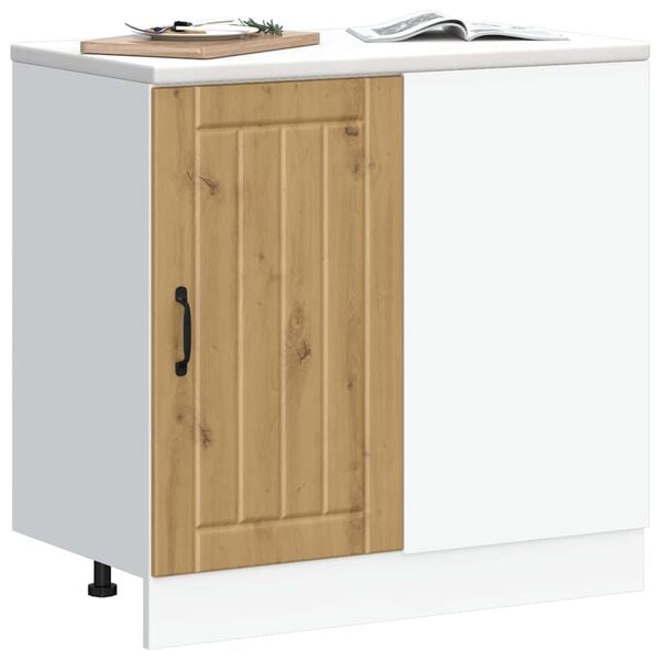 vidaXL Κάτω ντουλάπι κουζίνας "Lucca" Artisan Oak Engineered Wood
