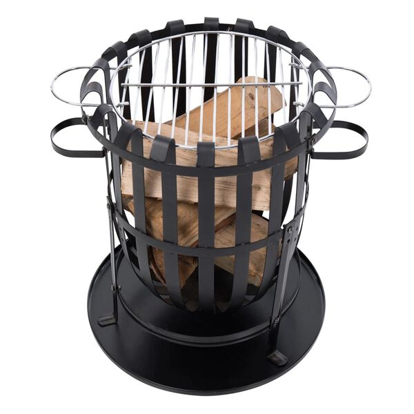 RedFire Τζάκι Εξωτερικού Χώρου / Ψησταριά Dallas Μαύρο Ατσάλινο