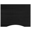 vidaXL πάγκος εργασίας σκούρο καφέ 80x60x(71,5-98) cm μασίφ ξύλο δρυς