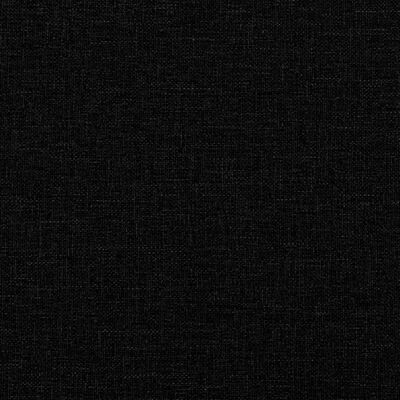 vidaXL Καναπές Τριθέσιος Μαύρος 180 εκ. Υφασμάτινος με Υποπόδιο