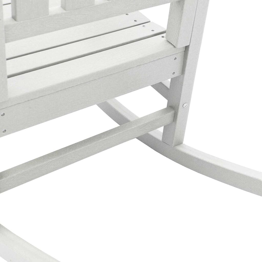 vidaXL Κουνιστές καρέκλες 2 τεμ Λευκό 70x92x107.5 εκ HDPE