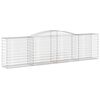 vidaXL Συρματοκιβώτια Τοξωτά 9 τεμ. 400x50x100/120 εκ. Γαλβαν. Ατσάλι
