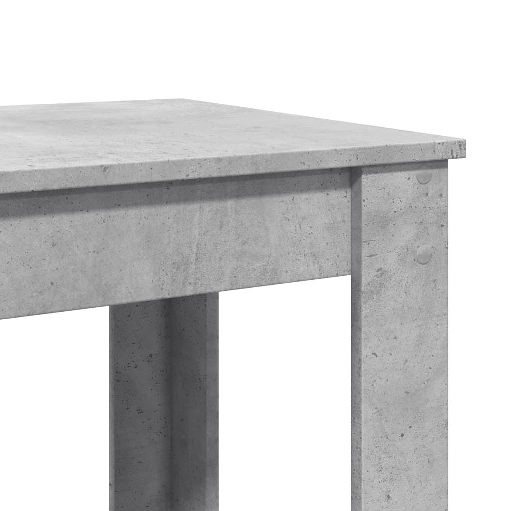 vidaXL Τραπέζι Μπαρ Γκρι Σκυροδέματος 51x50x103,5 εκ. Επεξ. Ξύλο