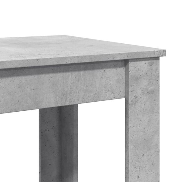 vidaXL Τραπέζι Μπαρ Γκρι Σκυροδέματος 51x50x103,5 εκ. Επεξ. Ξύλο