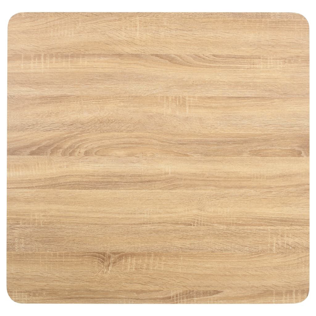 vidaXL Τραπέζι Bistro Ανοιχτό Καφέ 80 x 80 εκ. από MDF