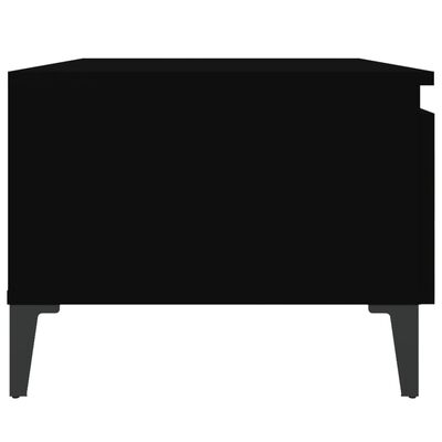 vidaXL Βοηθητικό Τραπέζι Μαύρο 50x46x35 εκ. από Επεξεργασμένο Ξύλο