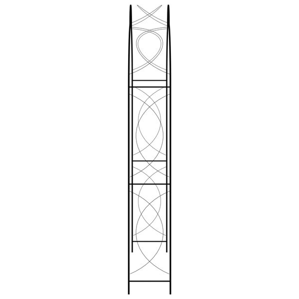 vidaXL Αψίδα Κήπου Μαύρη 150 x 34 x 240 εκ. Σιδερένια