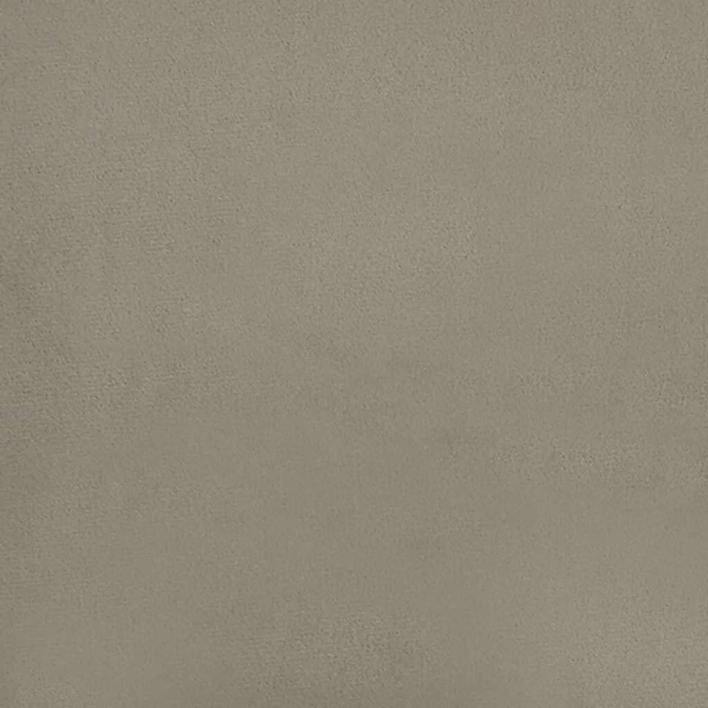 vidaXL Υποπόδιο Ανοιχτό Γκρι 60x60x36 εκ. Βελούδινο