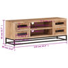 vidaXL Έπιπλο Τηλεόρασης 110 x 30 x 40 εκ. από Μασίφ Ξύλο Ακακίας
